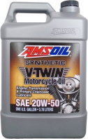Engine Oil AMSoil V-Twin Motorcycle Oil 20W-50 3.78 L