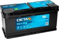 Photos - Car Battery Deta Start-Stop AGM (DK1050)