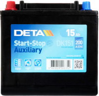 Photos - Car Battery Deta Start-Stop AGM (DK151)