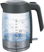 Photos - Electric Kettle Midea MK 17G01B 2200 W 1.7 L  stainless steel