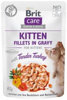 Photos - Cat Food Brit Care Kitten Fillets in Gravy Tender Turkey 85 g 