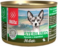 Photos - Cat Food Blitz Sterilised Rabbit Canned 0.2 kg 