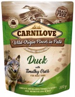 Photos - Dog Food Carnilove Duck with Timothy Grass Pouch 300 g 1