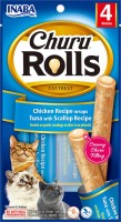 Photos - Cat Food INABA Churu Rolls Tuna with Scallop 0.04 kg 