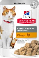 Photos - Cat Food Hills SP Feline Sterilised Young Adult Chicken  24 pcs