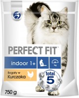 Photos - Cat Food Perfect Fit Indoor 1+ Chicken  750 g