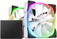 Photos - Computer Cooling NZXT Aer RGB 2 140 White Twin Starter Pack 