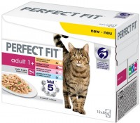 Photos - Cat Food Perfect Fit Adult 1+ Mix Pouch  12 pcs