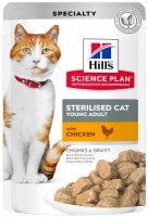 Photos - Cat Food Hills SP Sterilised Young Adult Chicken 24 pcs 