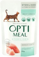 Photos - Cat Food Optimeal Adult Sterilised with Turkey Pouch 