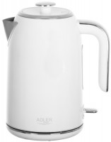 Photos - Electric Kettle Adler AD 1341 2200 W 1.7 L  white