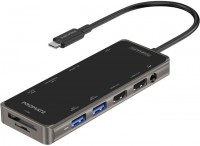 Photos - Card Reader / USB Hub Promate PrimeHub-Pro 