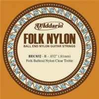 Strings DAddario Folk Nylon Ball End Single 032 
