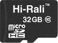 Photos - Memory Card Hi-Rali microSDHC class 10 + SD adapter 32 GB