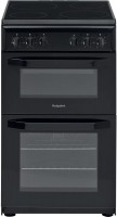 Photos - Cooker Hotpoint-Ariston HD5V92KCB black