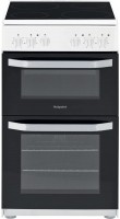 Photos - Cooker Hotpoint-Ariston HD5V92KCW white