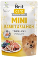 Photos - Dog Food Brit Care Mini Rabbit/Salmon in Gravy 85 g 1