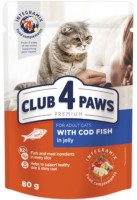 Photos - Cat Food Club 4 Paws Adult Cod Fish in Jelly  24 pcs