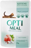 Photos - Cat Food Optimeal Kitten Chicken Pouch  12 pcs