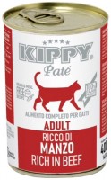 Photos - Cat Food Kippy Adult Pate Rich in Beef 400 g 