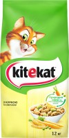 Photos - Cat Food Kitekat Adult Chicken/Vegetables  12 kg