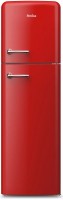 Photos - Fridge Amica FD 280.3 FRAA red