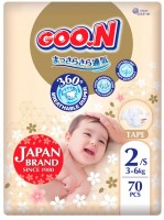 Photos - Nappies Goo.N Premium Soft Diapers S / 70 pcs 