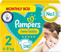Photos - Nappies Pampers New Baby 2 / 240 pcs 