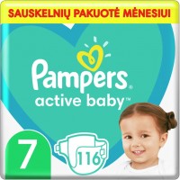 Photos - Nappies Pampers Active Baby 7 / 116 pcs 