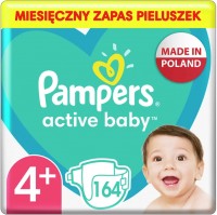 Photos - Nappies Pampers Active Baby 4 Plus / 164 pcs 