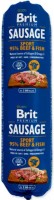 Photos - Dog Food Brit Premium Sausage Sport Beef/Fish 0.8 kg 