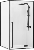 Photos - Shower Enclosure REA Fargo Black 100x80