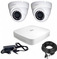 Photos - Surveillance DVR Kit Dahua HDCVI-2D 2K KIT/HDD1000 