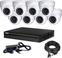 Photos - Surveillance DVR Kit Dahua HDCVI-8D 2K KIT/HDD1000 