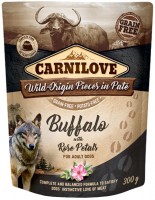 Photos - Dog Food Carnilove Pouch Buffalo with Rose Blossom 300 g 1