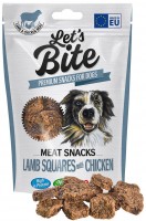 Photos - Dog Food Brit Lets Bite Meat Snacks Lamb Squares/Chicken 80 g 