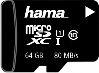 Photos - Memory Card Hama microSD Class 10 UHS-I 64 GB