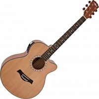 Photos - Acoustic Guitar Gear4music Deluxe Single Cutaway Electro Acoustic Guitar Mahogany 