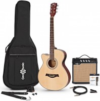 Photos - Acoustic Guitar Gear4music Single Cutaway Left Handed Electro Acoustic Guitar Amp Pack 