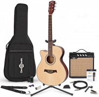 Photos - Acoustic Guitar Gear4music Single Cutaway Left Handed Electro Acoustic Guitar Complete Pack 