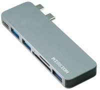 Photos - Card Reader / USB Hub Mission Mi-Hub4 