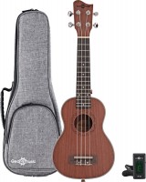 Photos - Acoustic Guitar Gear4music Sapele Soprano Ukulele Pack 