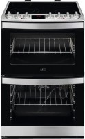 Photos - Cooker AEG CCB6760ACM stainless steel