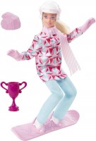 Photos - Doll Barbie Winter Sports Snowboarder Blonde Doll HCN32 