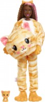 Photos - Doll Barbie Cutie Reveal Doll with Kitty Plush Costume and 10 Surprises HHG20 