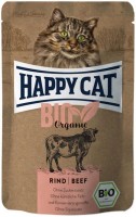 Photos - Cat Food Happy Cat Organic Pouch Beef 85 g 