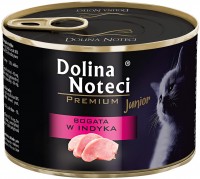 Photos - Cat Food Dolina Noteci Premium Junior Kittens Rich in Turkey  185 g