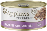 Photos - Cat Food Applaws Adult Canned Mackerel with Sardine  70 g
