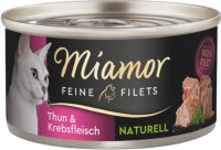 Photos - Cat Food Miamor Fine Fillets Naturelle Tuna/Crab Meat 80 g 