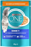 Photos - Cat Food Purina ONE Senior 7+ Chicken/Green Beans Pouch 85 g 